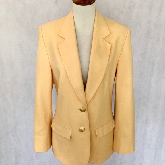 Pendleton Vintage Yellow Wool Blazer - Picture 3 of 8